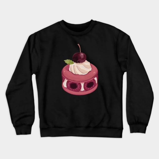 Cherry macaron Crewneck Sweatshirt by Random Prints